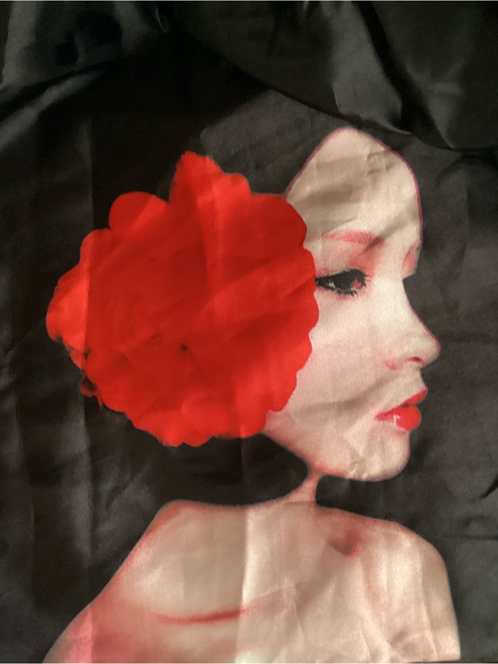 Vintage Face Satin Skirt